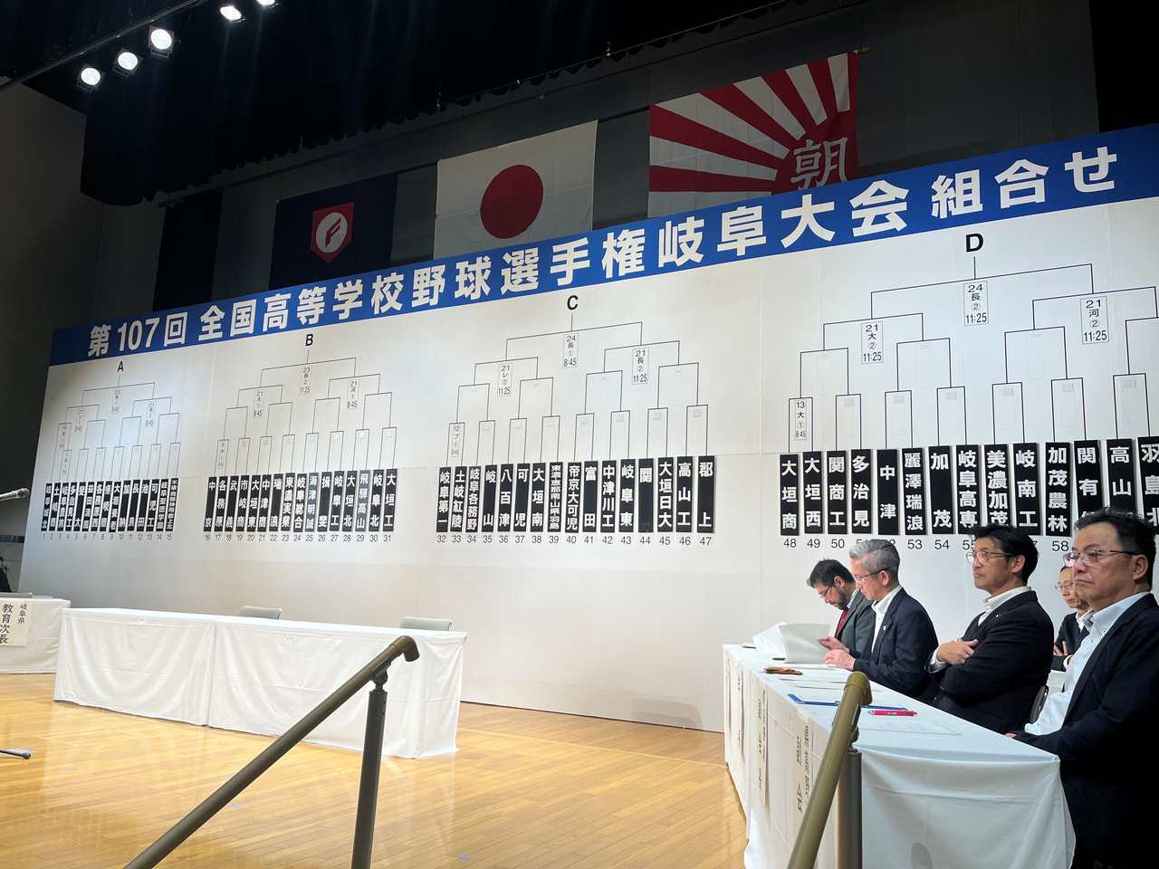 第１０７回全国高校野球選手権岐阜大会の組み合わせ抽選会が２１日、関市のわかくさプ...
