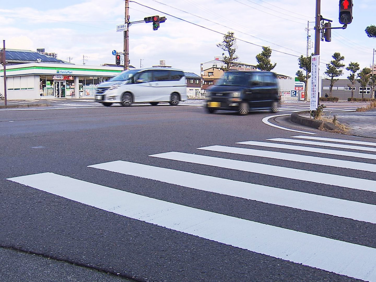 30日午後7時ごろ、岐阜市の交差点で、横断歩道を渡っていた91歳の女性が軽乗用車...