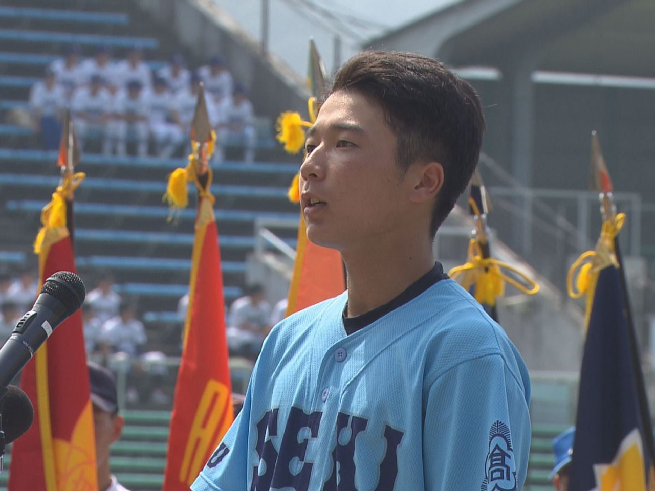 第107回全国高校野球選手権岐阜大会は5日、ぎふしん長良川球場で開会式が行われ、...