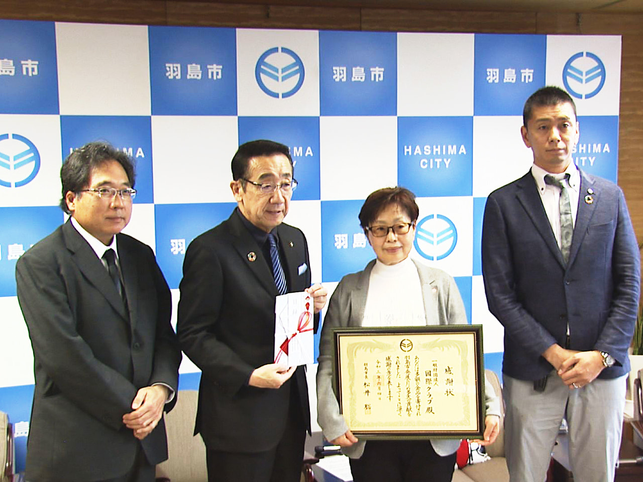 新型コロナウイルスの感染対策に役立ててもらおうと、岐阜県羽島市の国際クラブが羽島...