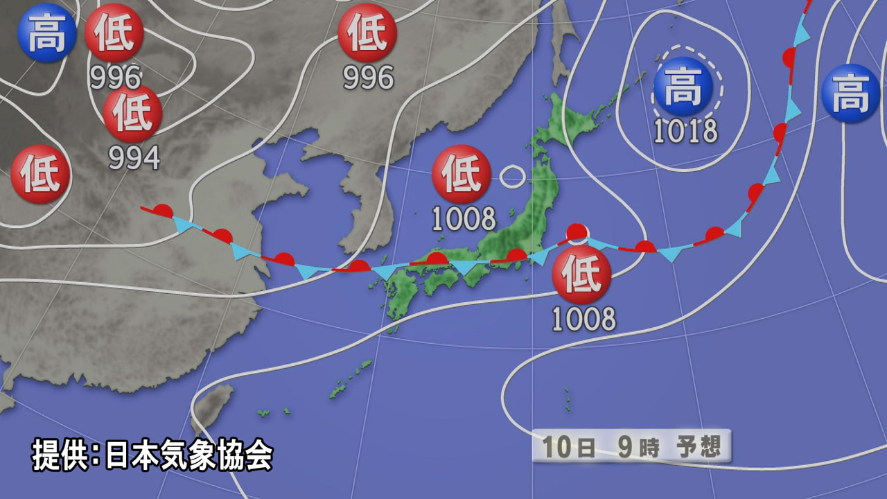 活発な梅雨前線の影響で岐阜県は、10日にかけて雷を伴った激しい雨が降る見込みです...