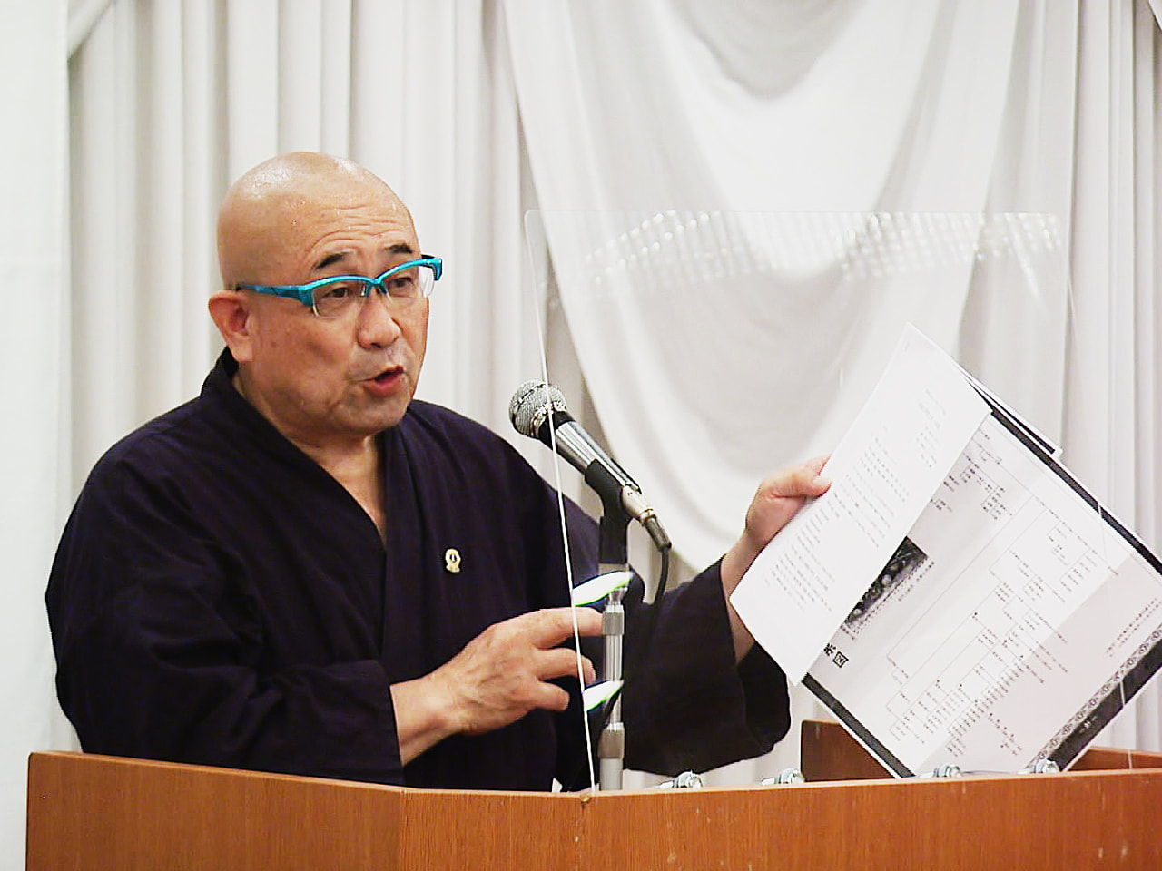 室町時代に美濃の守護を務めた土岐氏についての講演が岐阜市で開かれ、出席者が聞き入...