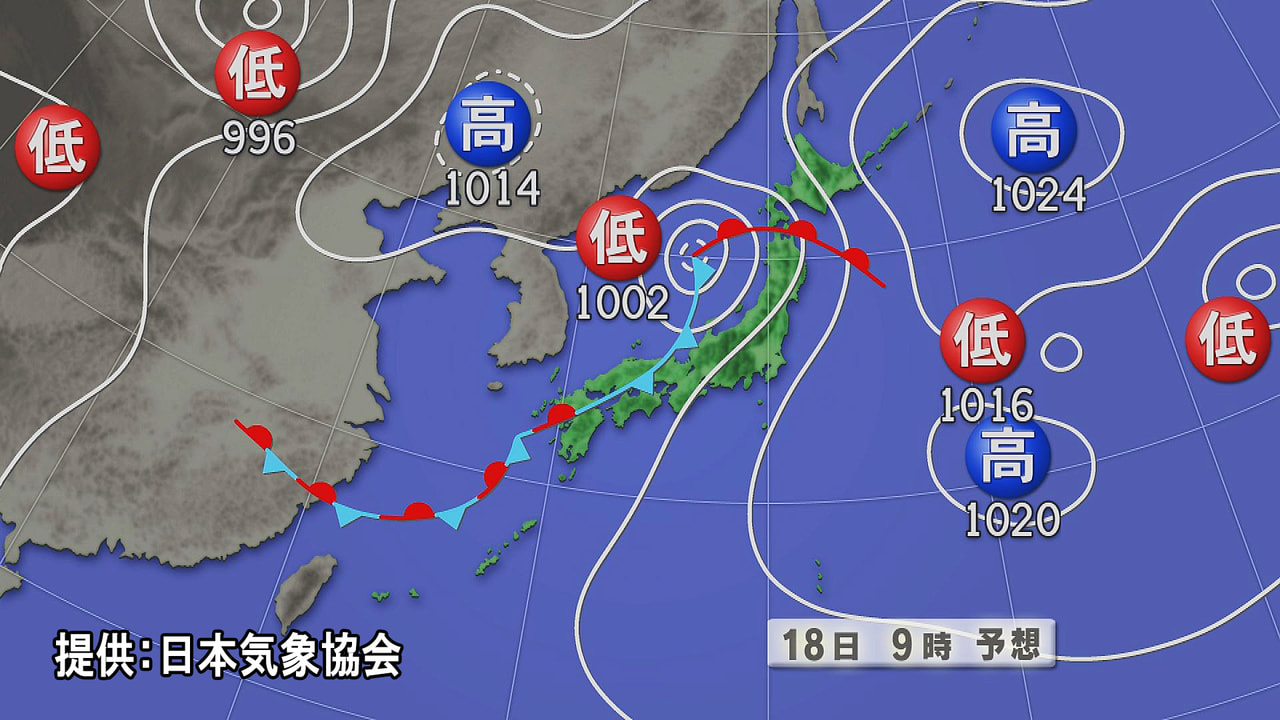 岐阜県内では17日夜から18日にかけて断続的に激しい雨が降り、大雨になるおそれが...