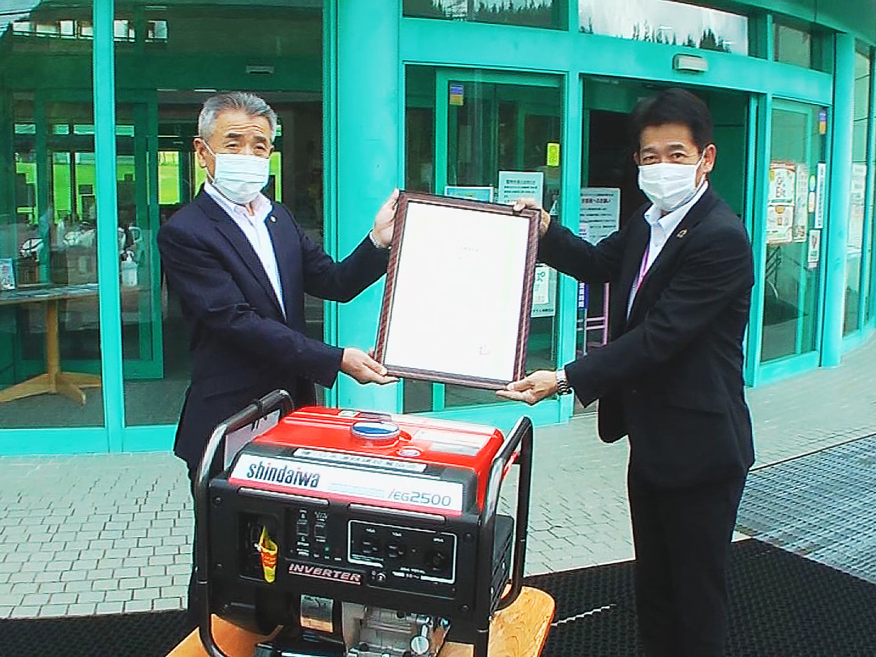 岐阜県高山市一ノ宮町にある「道の駅モンデウス飛騨位山」に、災害発生などに備えて小...