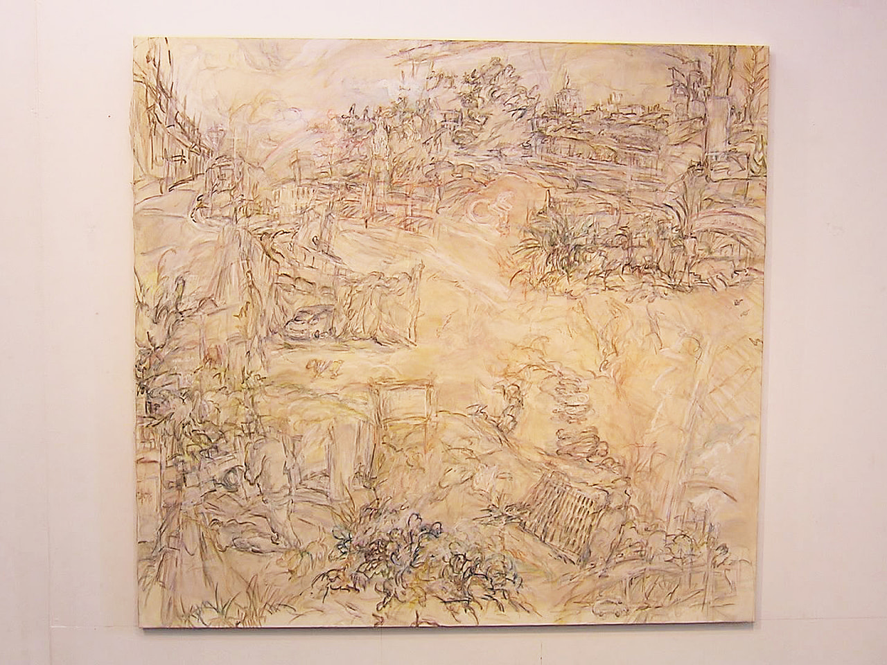 岐阜県揖斐郡池田町の極小美術館で、風景画と木彫りの作品を集めた展覧会が開かれてい...