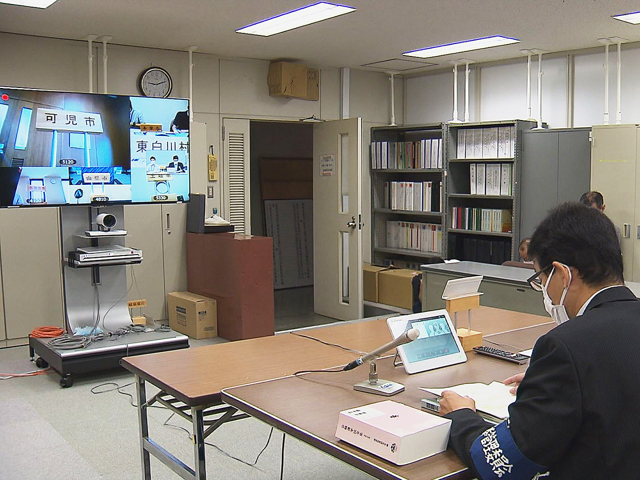 次期衆議院議員選挙に向けた岐阜県と県内市町村の選挙事務担当者によるオンライン会議...
