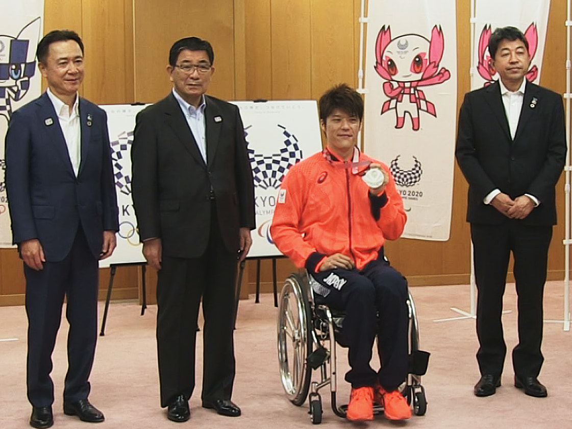 東京パラリンピックの男子車いすバスケットボールで銀メダルを獲得した、岐阜県不破郡...