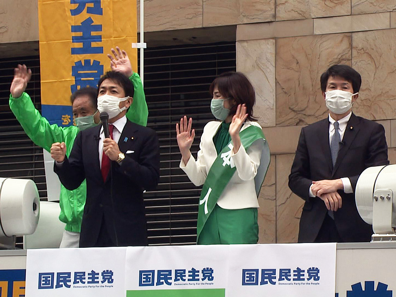 2022年夏の参院選を前に国民民主党の玉木雄一郎代表が17日、岐阜入りし、集会や...