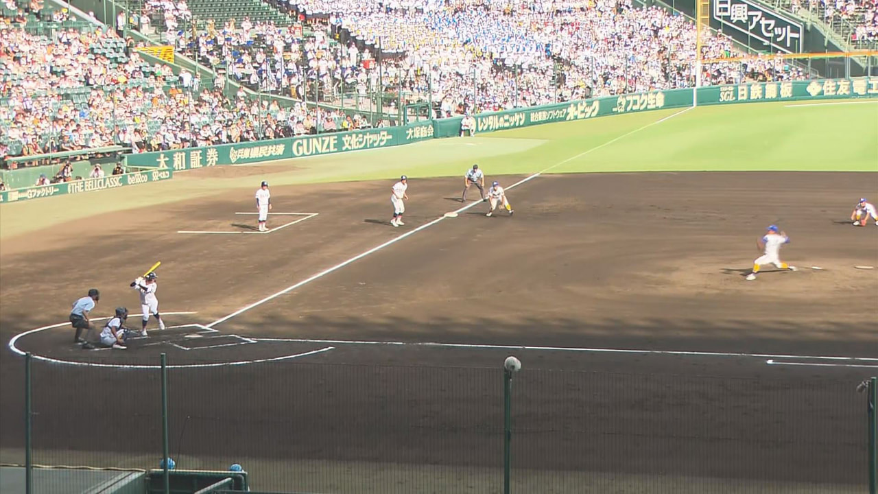 第104回全国高校野球選手権大会4日目の9日、県立岐阜商業は兵庫の社に1対10で...