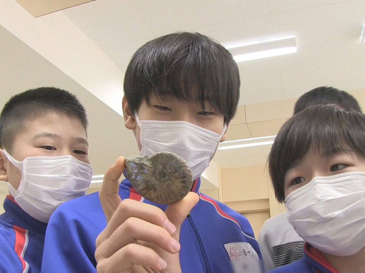 岐阜県高山市の小学校で13日、岐阜県博物館の学芸員による「出張けんぱく教室」が行...