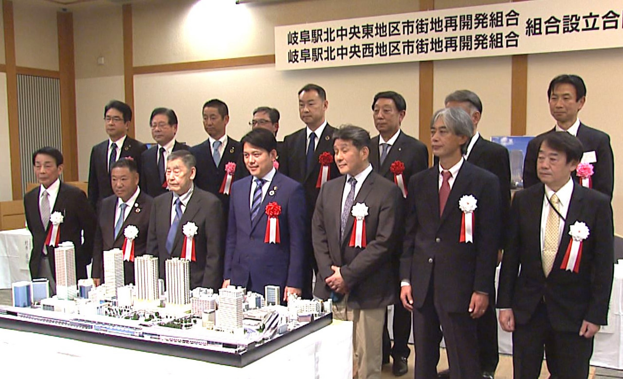 岐阜市の中心市街地で進む再開発事業に関してJR岐阜駅北側に建設が計画される高層ビ...