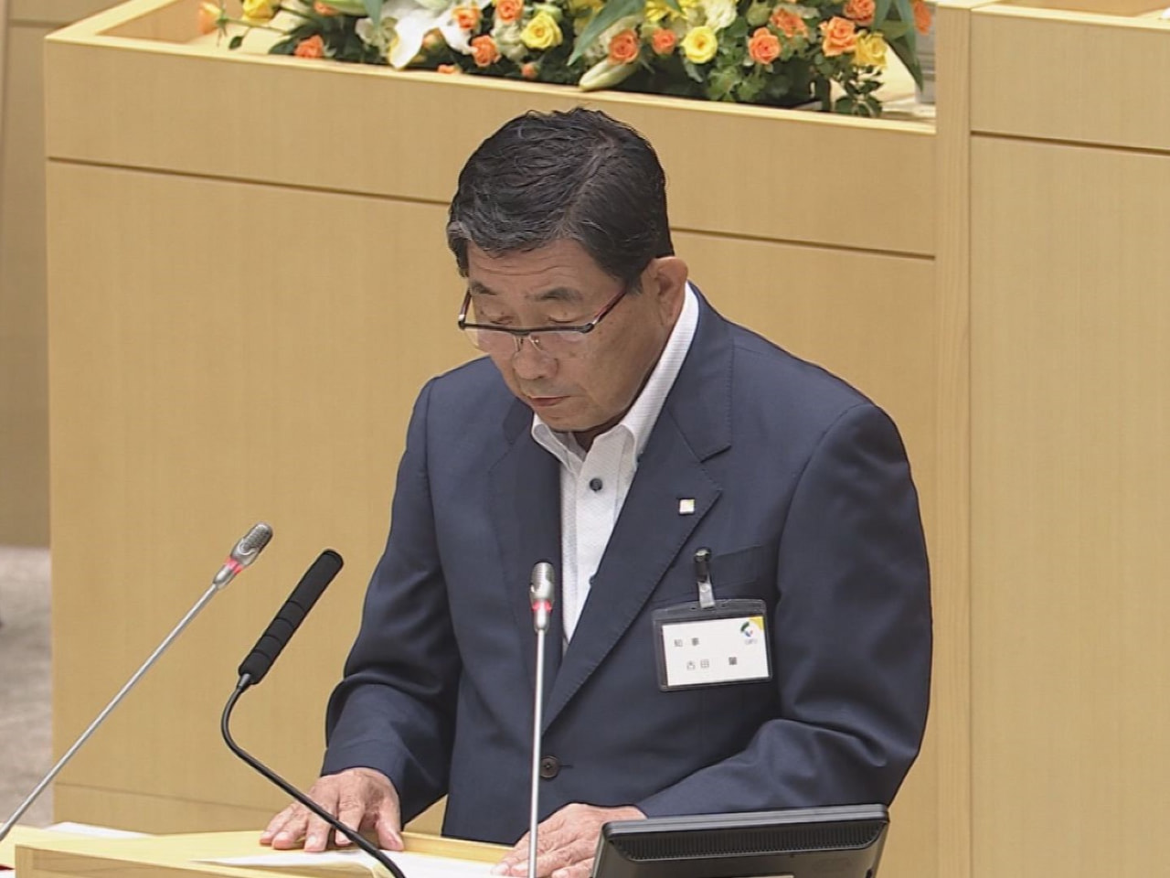 岐阜県の古田肇知事は、コロナ禍での経験を踏まえた職員の負担軽減について、「コロナ...