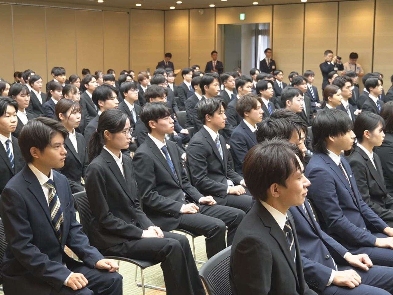 十六フィナンシャルグループの新卒採用者の内定式が2日、岐阜市の本社で行われました...