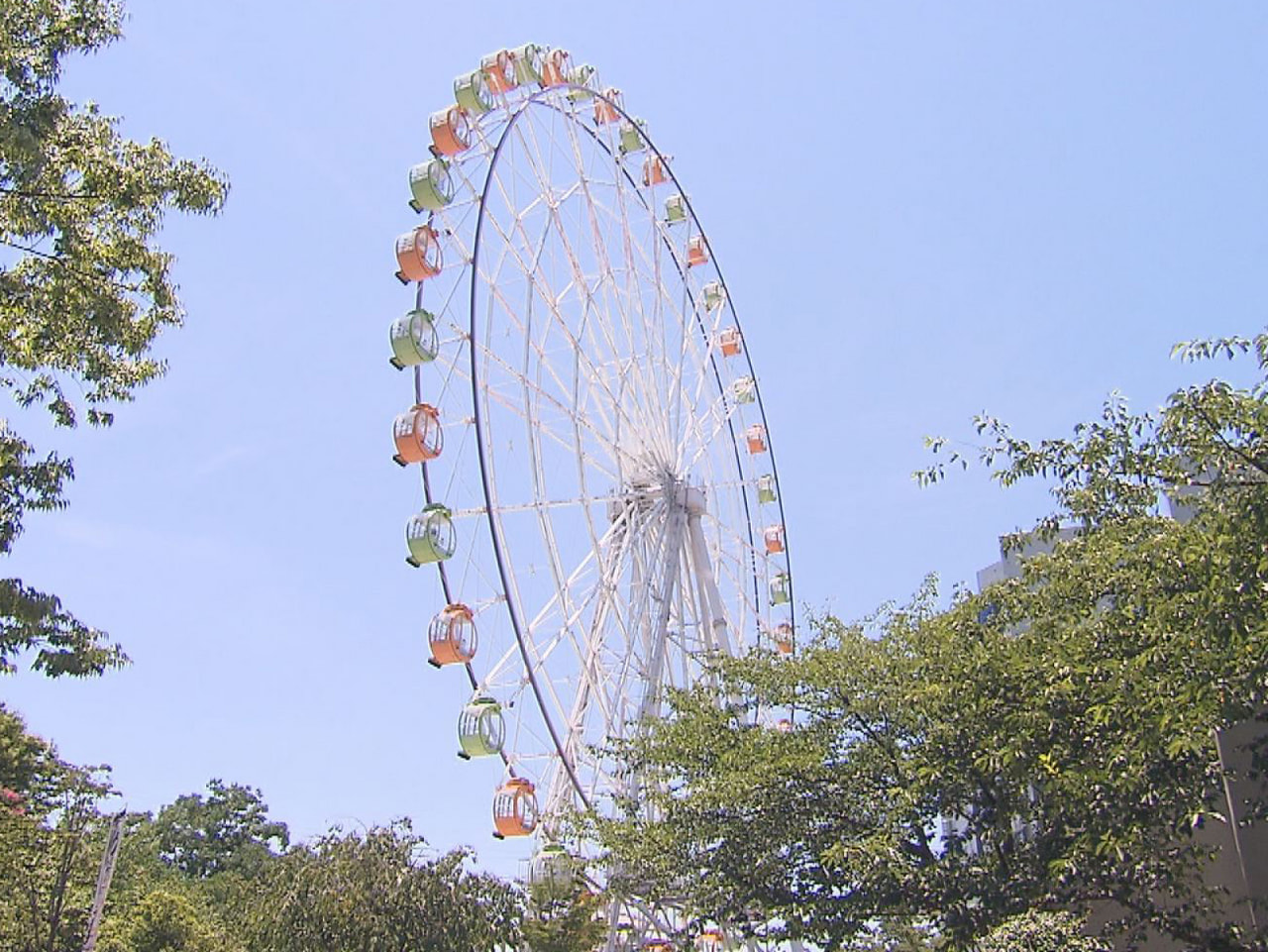 岐阜県は22日、各務原市の河川環境楽園オアシスパークの観覧車の下で休憩していた男...