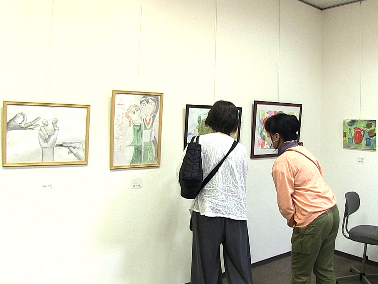 幅広い世代のデッサン・水彩・油絵38点 岐阜市柳ケ瀬で青木絵画教室