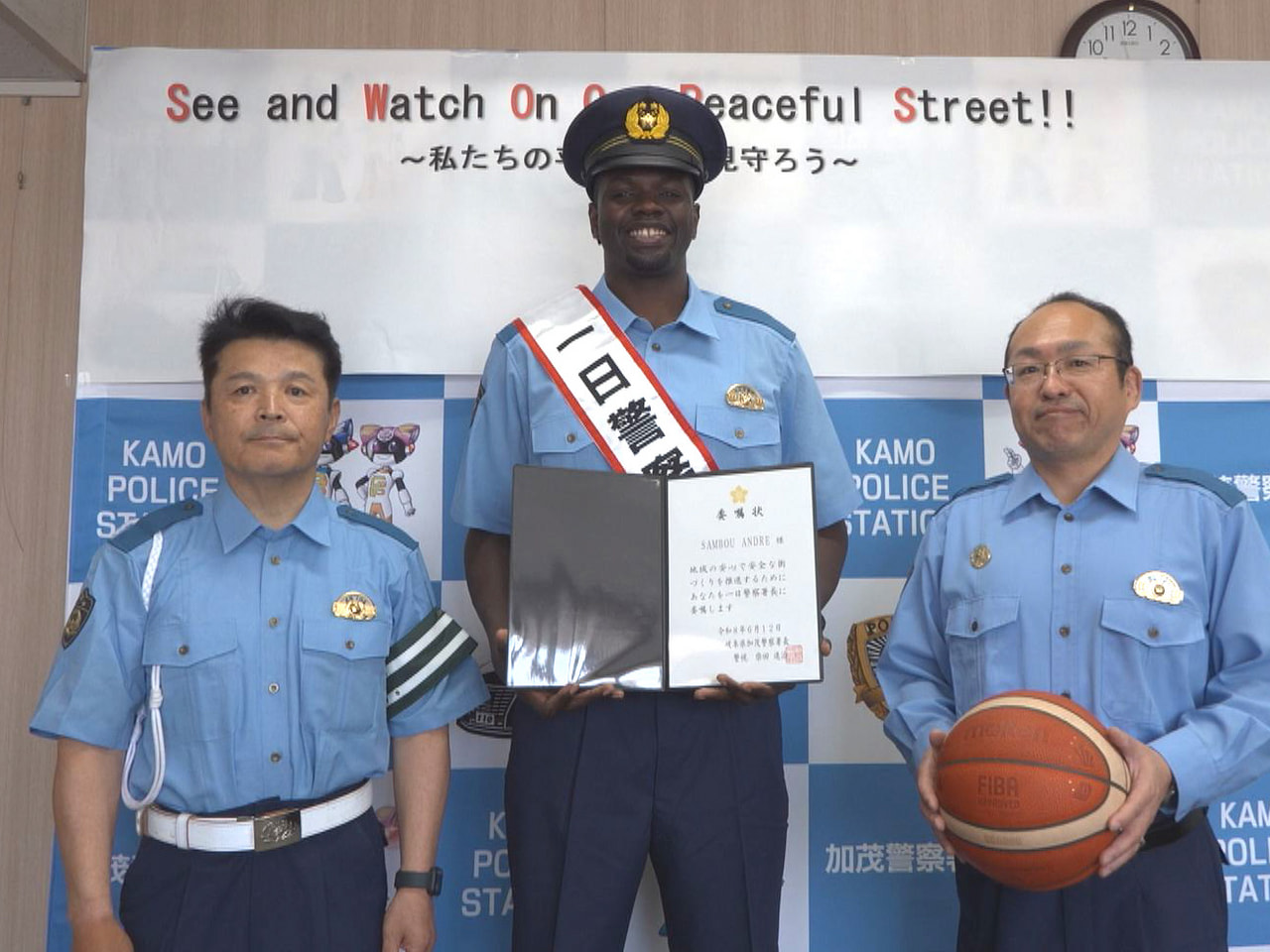 男子バスケットボール、Ｂリーグの岐阜スゥープスのサンブ・アンドレ選手が１２日、加...