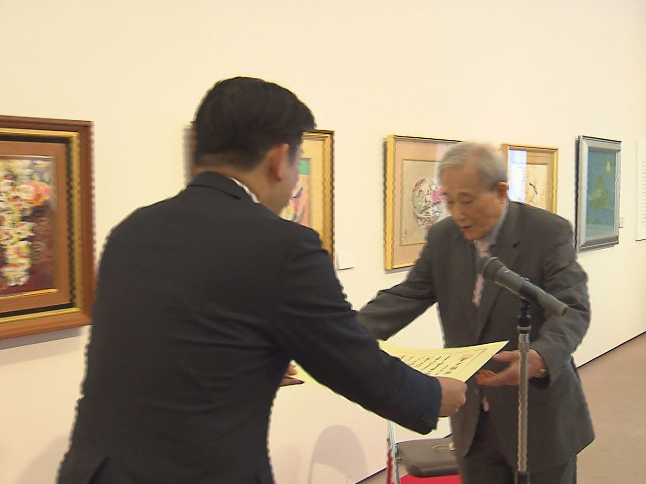 杉山幹夫岐阜新聞社最高顧問が所有する加藤栄三氏・東一氏や２人にゆかりがある日本画...