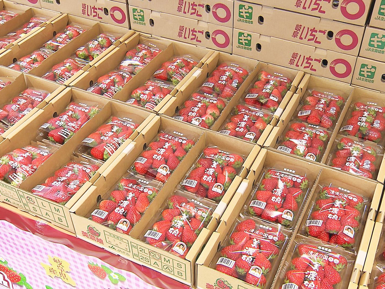 岐阜県産イチゴの試食や販売を通して、その魅力を発信するイベントがJR大垣駅で開か...