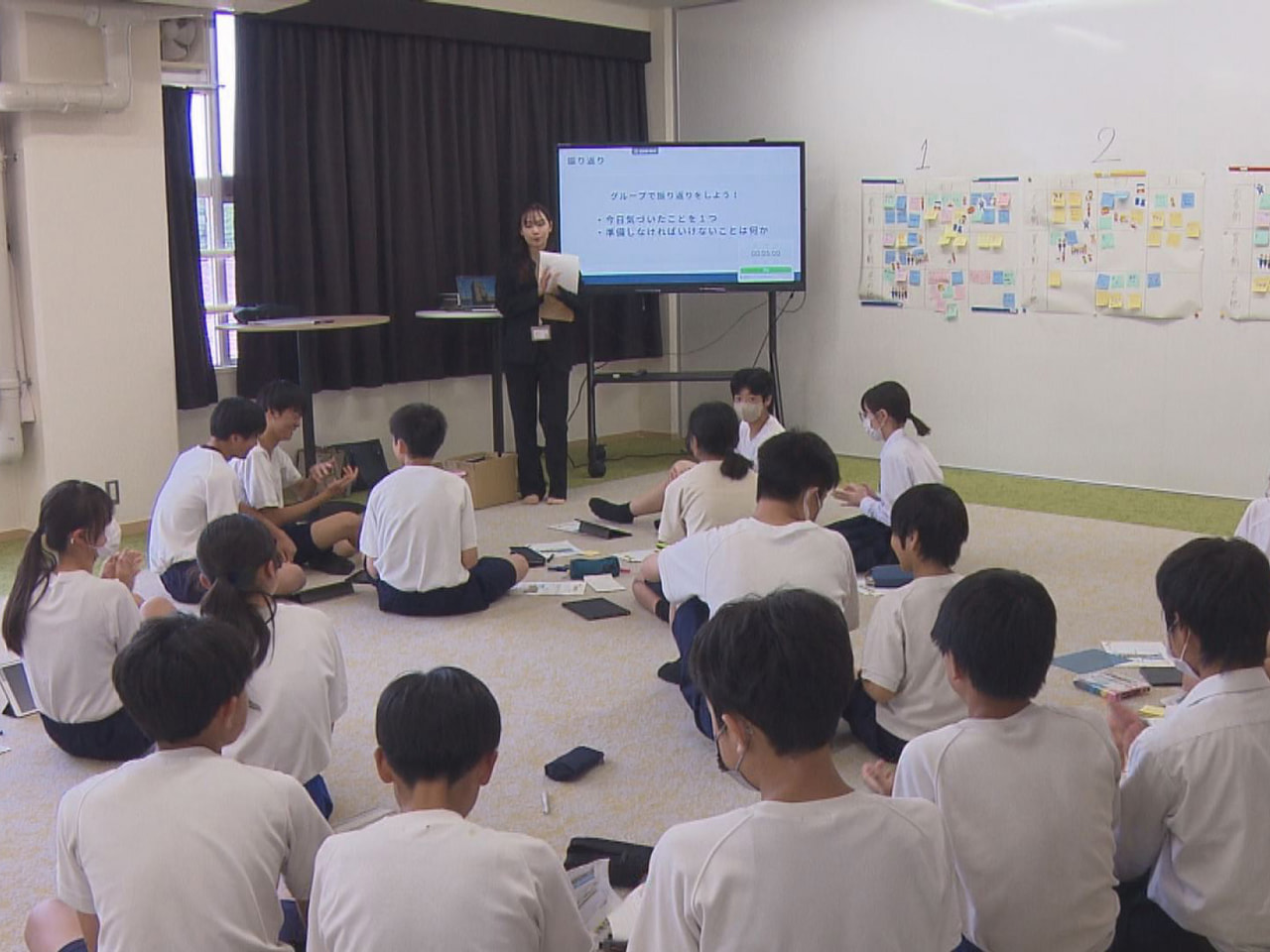 ことし４月に開校した岐阜市の小中一貫校 藍川北学園で、地域貢献や地域活性化につい...