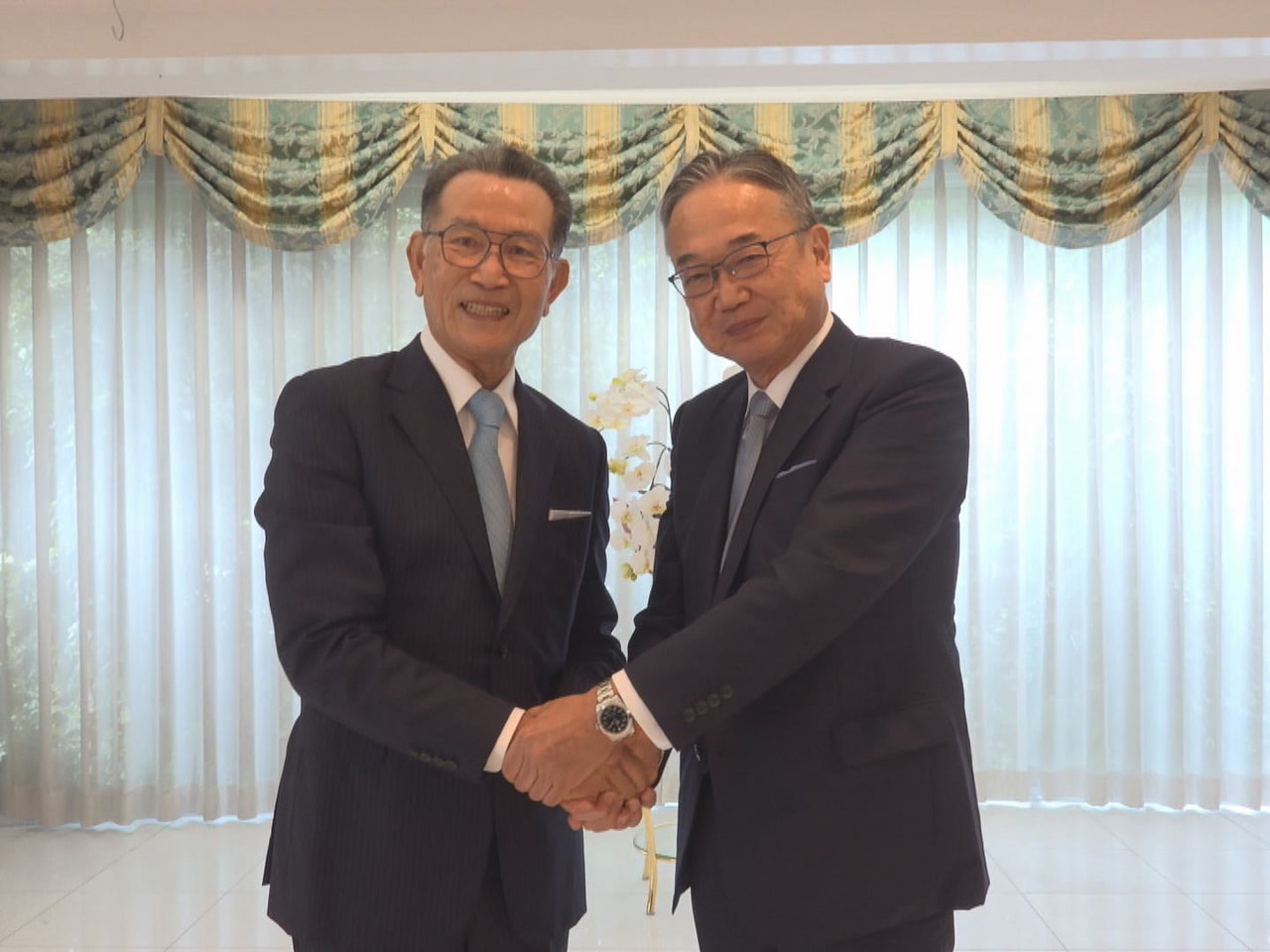 県経済同友会の新しい筆頭代表幹事に就任した十六フィナンシャルグループの池田直樹社...