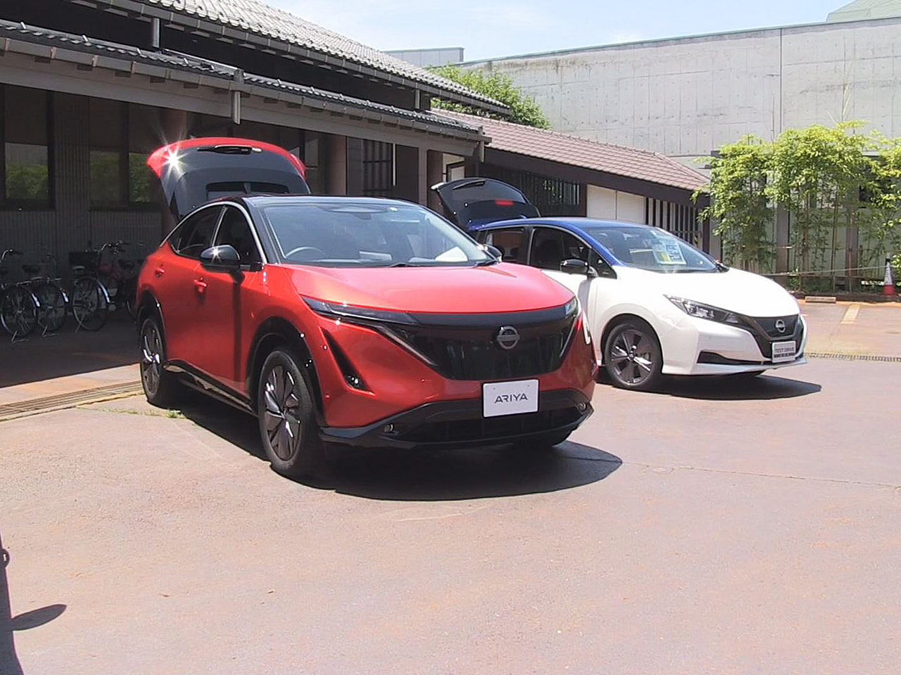 飛騨市で2日、走行時に二酸化炭素を排出しない電気自動車(EV)の試乗会が行われま...