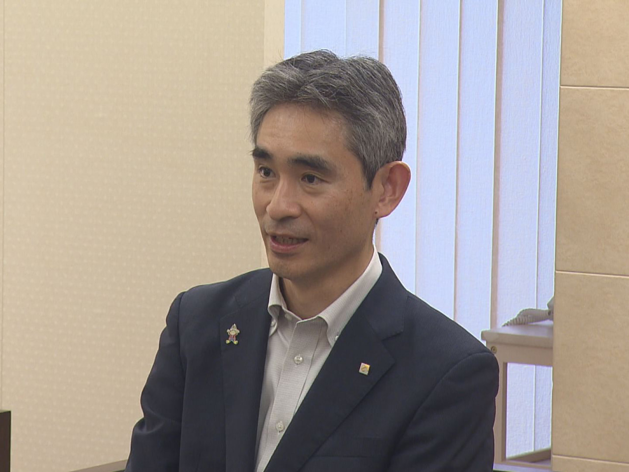 ７月１３日付けで退任する岐阜県の大森康宏副知事が１０日、岐阜放送本社を訪れ、県で...