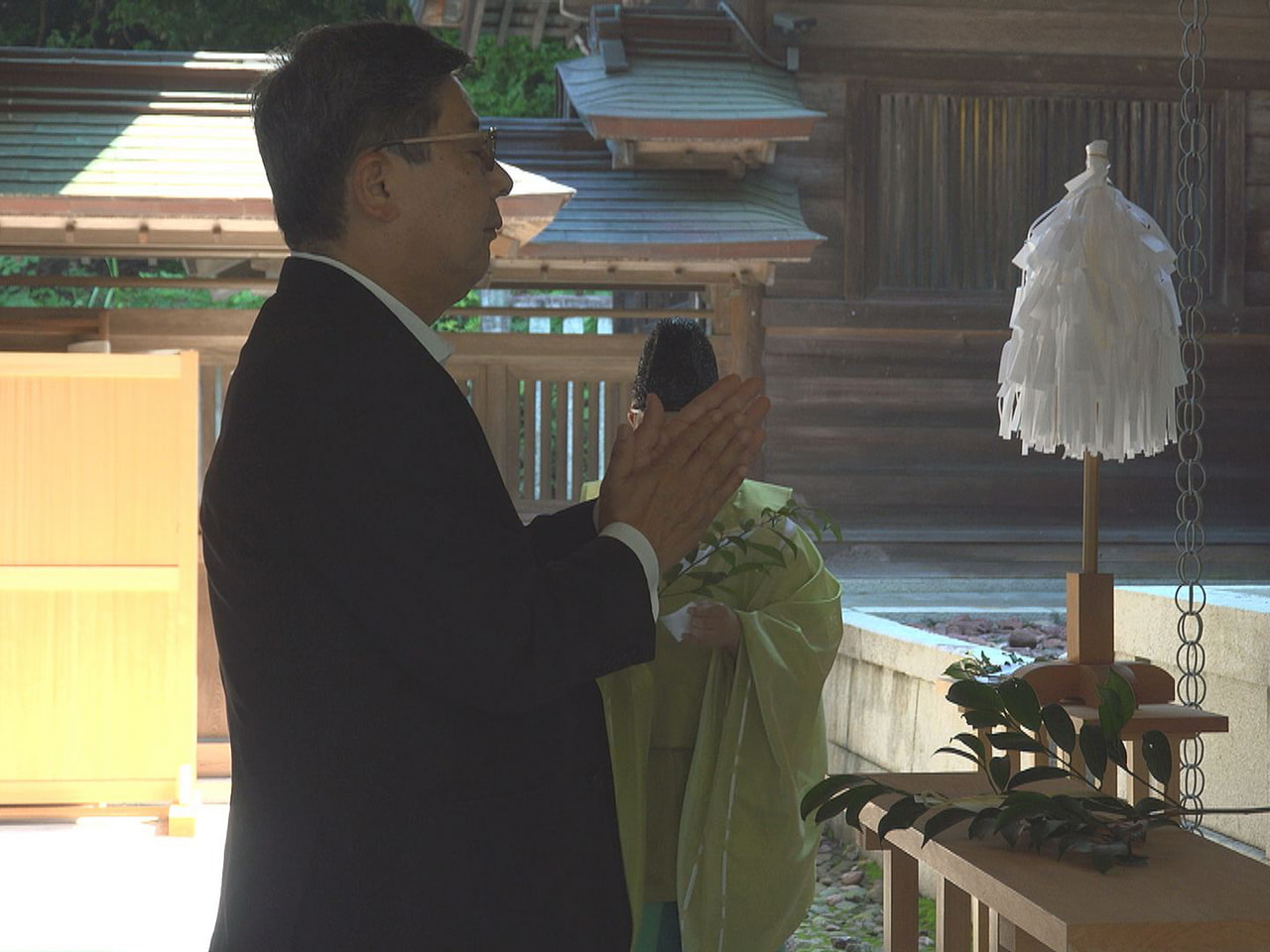 ８月８日に岐阜市の長良川河畔で開かれる ぎふ長良川花火大会の安全・晴天祈願祭が行...