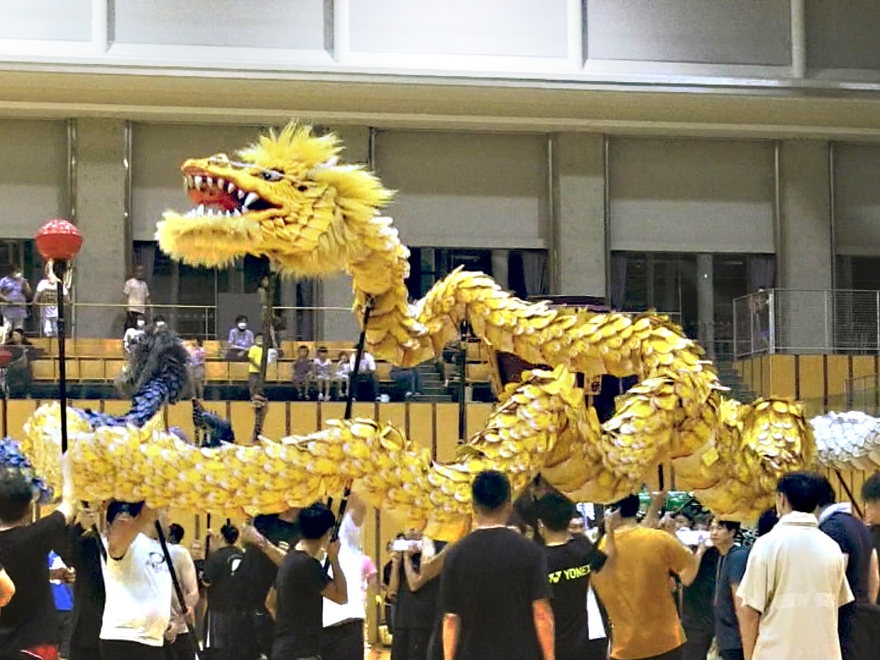 8月に開催される「下呂温泉まつり」で、初日に披露される「龍神火まつり」の演舞の練...