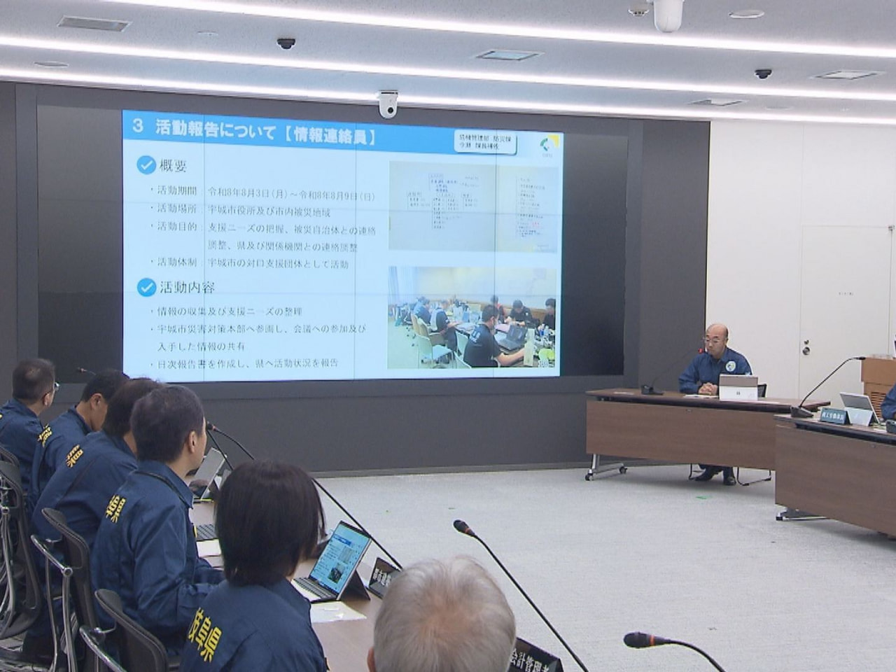 ７月２８日に発生した熊本地震を受けた 県災害支援対策本部員会議が１４日開かれ、派...