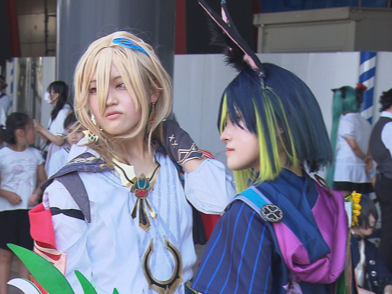 岐阜市の5つの中心市街地で20日、音楽やコスプレなどのイベントが開催され多くの人...