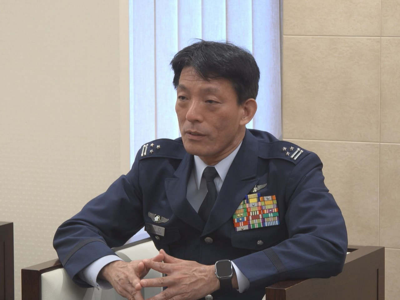 ８月１日付で防衛省自衛隊岐阜地方協力本部長に着任した川口裕史氏が岐阜放送本社を訪...