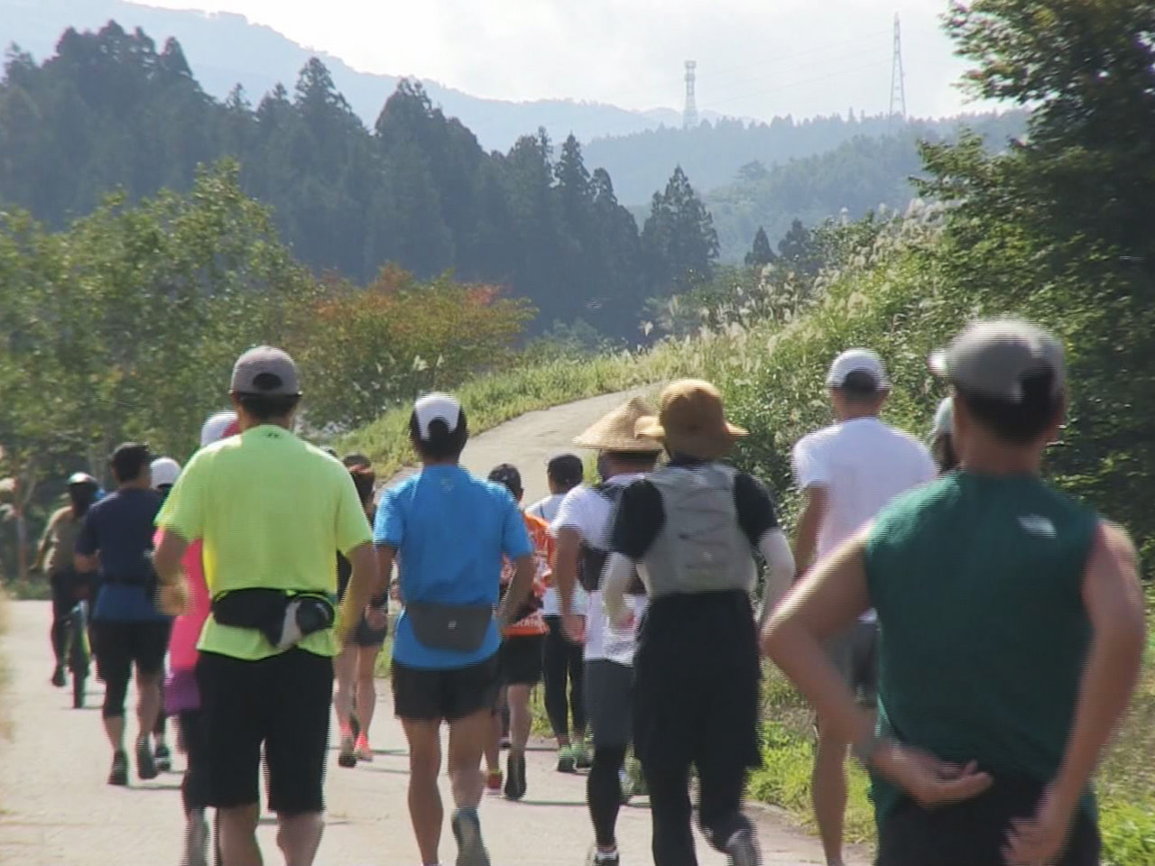 秋の高山市の里山風景を眺めながらハーフマラソンやウォーキングを楽しむ「第1回白山...