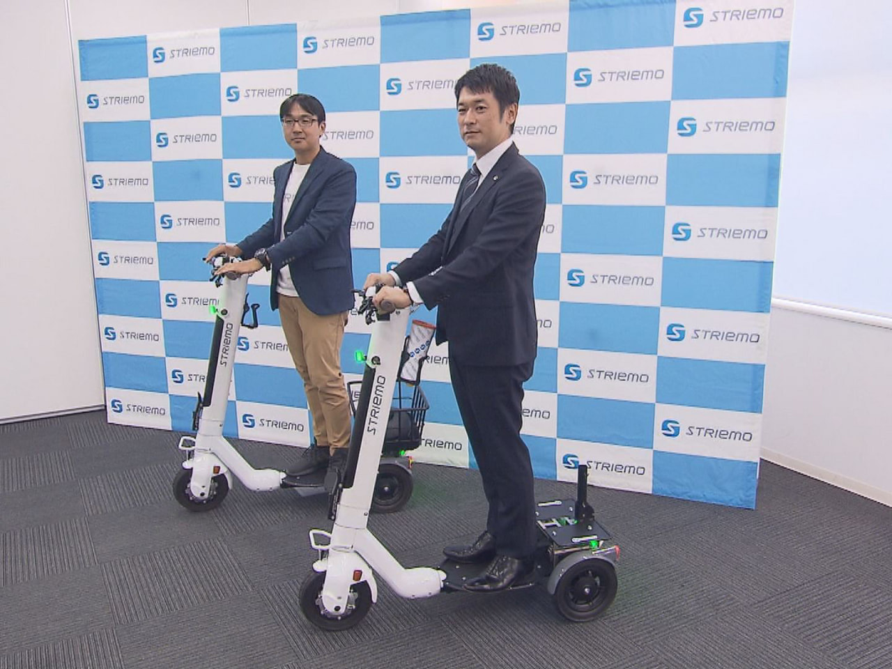 免許がなくても公道を走行できる立ち乗り型の電動三輪車の店頭販売を、ホンダカーズ岐...