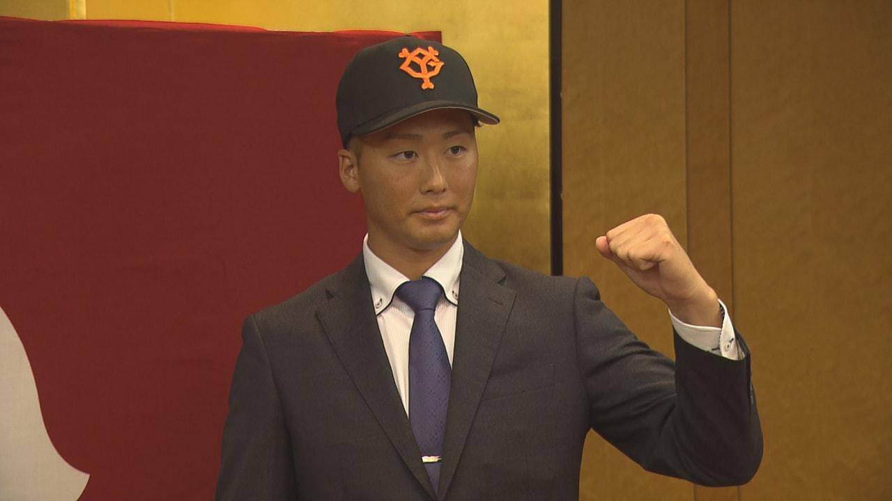 プロ野球ドラフト会議で巨人に5位指名された西濃運輸の船迫(ふなばさま)大雅投手が...