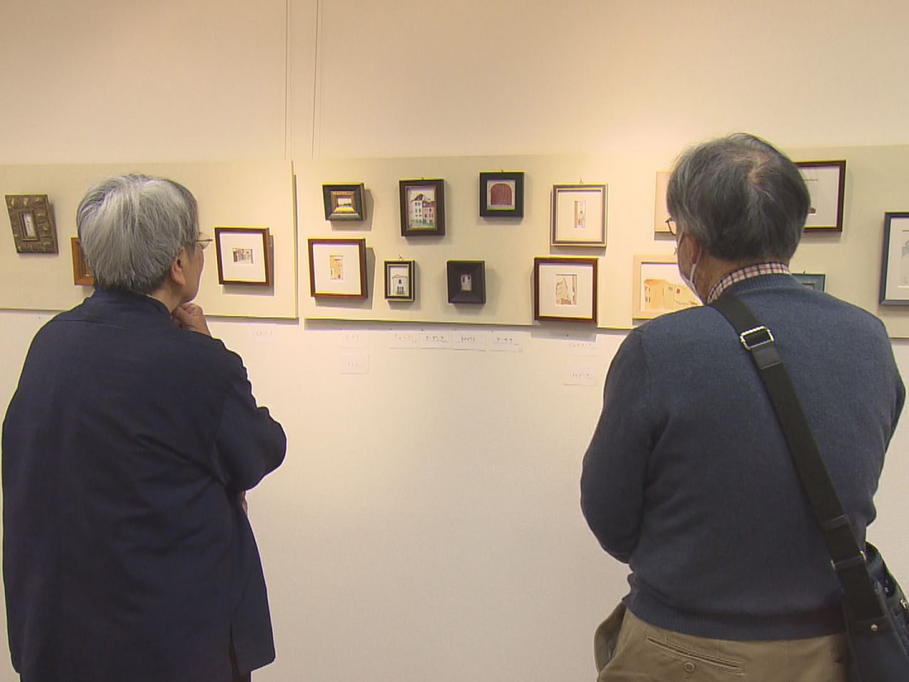 岐阜市の画家・田中豊子さんの水彩画小品展が岐阜市柳ケ瀬のギャラリーで開かれていま...