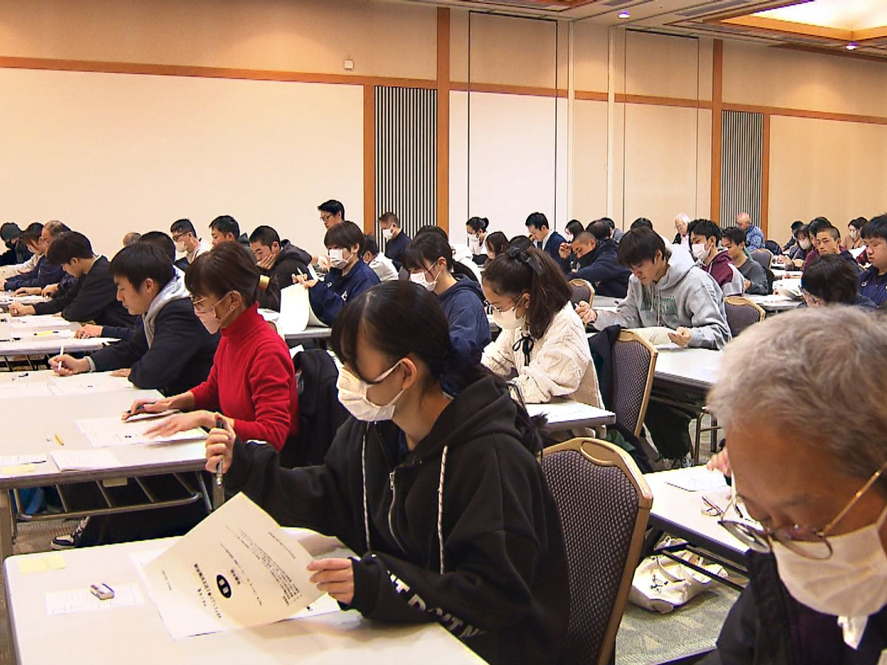 岐阜市の歴史や文化などに関するご当地検定が22日、岐阜市のじゅうろくプラザで行わ...