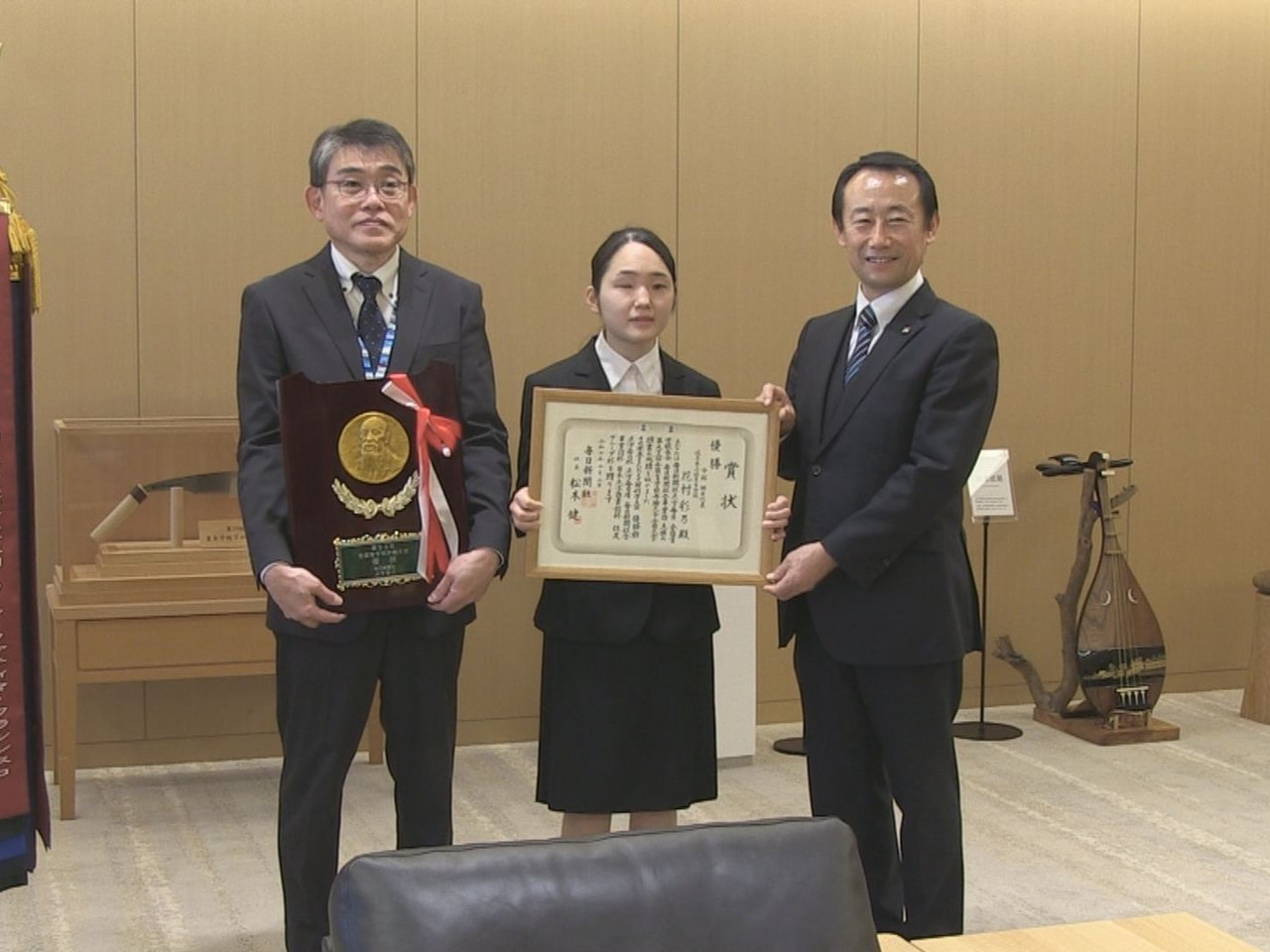 ことし１０月に岐阜市の岐阜盲学校で開催された全国盲学校弁論大会で優勝した岐阜盲学...