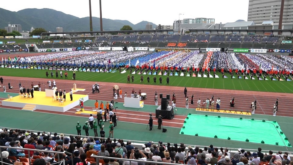 ねんりんピック岐阜」全国から1万3000人が参加して開会式